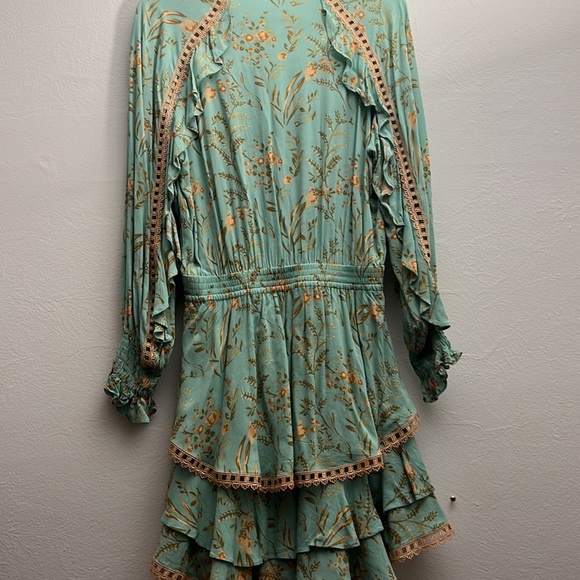 Spell Maisie play dress medium  vintage spell rare t green - Picture 5 of 10